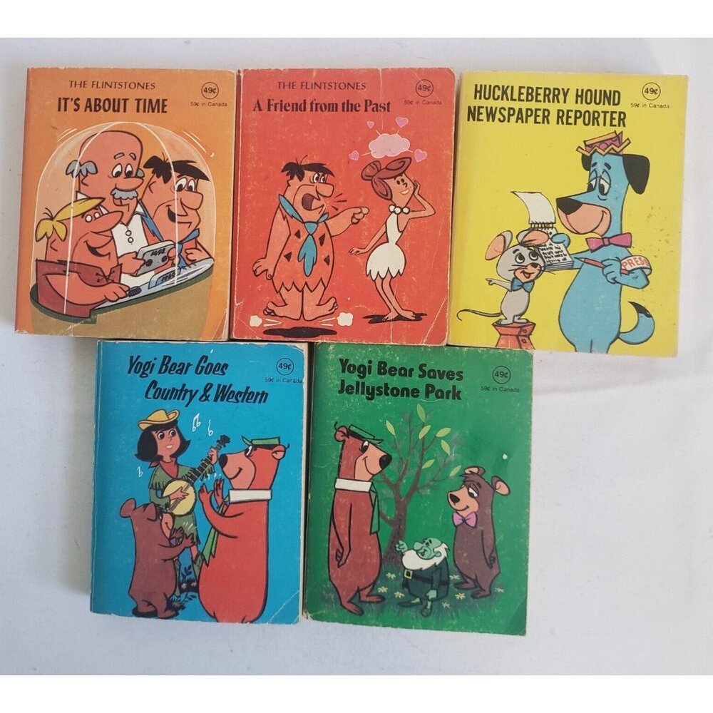 The Flintstones Yogi Bear Huckleberry Hound Mini Books Modern Promotions 1977